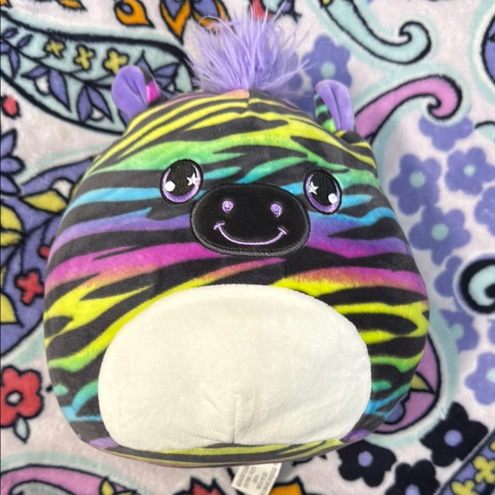 Squishmallows Colorful safiyah Plush Zebra Toy